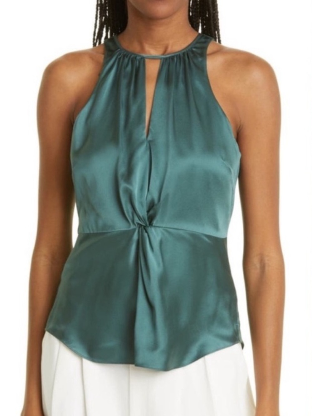 Cinq a sept Amari silk halter top